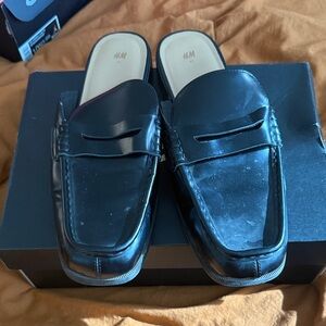 H&M Men's Black Slip-On Loafers